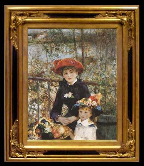 framed  Pierre-Auguste Renoir On the Terrace (mk09), Ta010